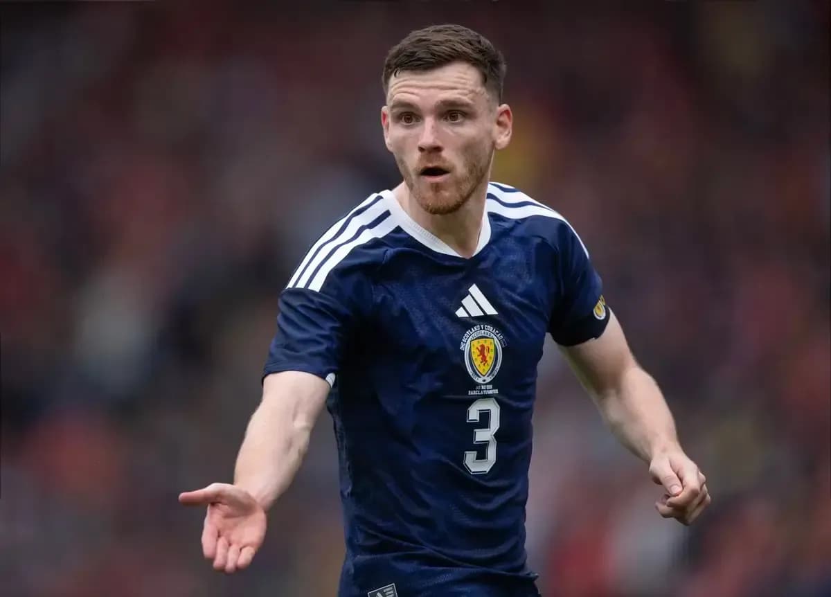 Jugador de Escocia en acción durante un partido