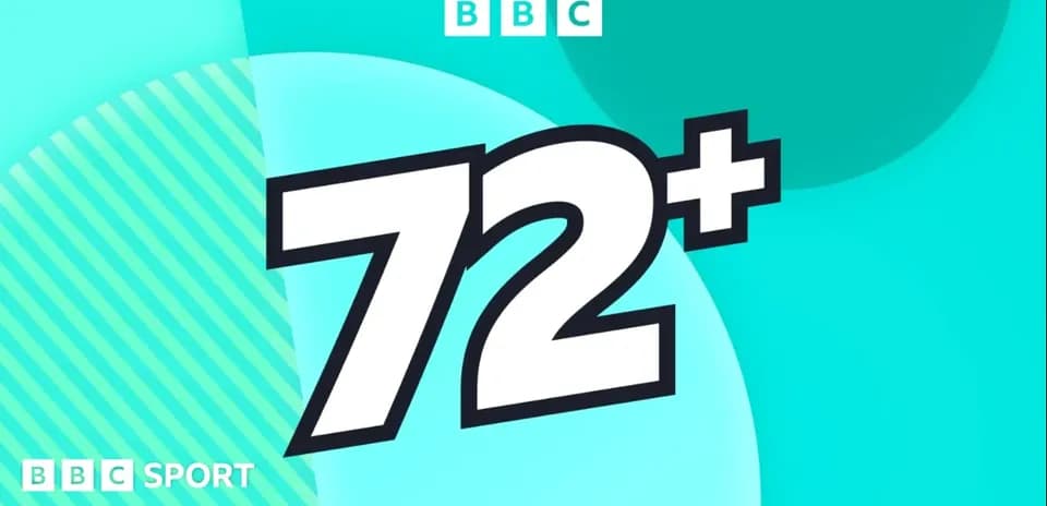 Logo de BBC Sport con el texto 72+