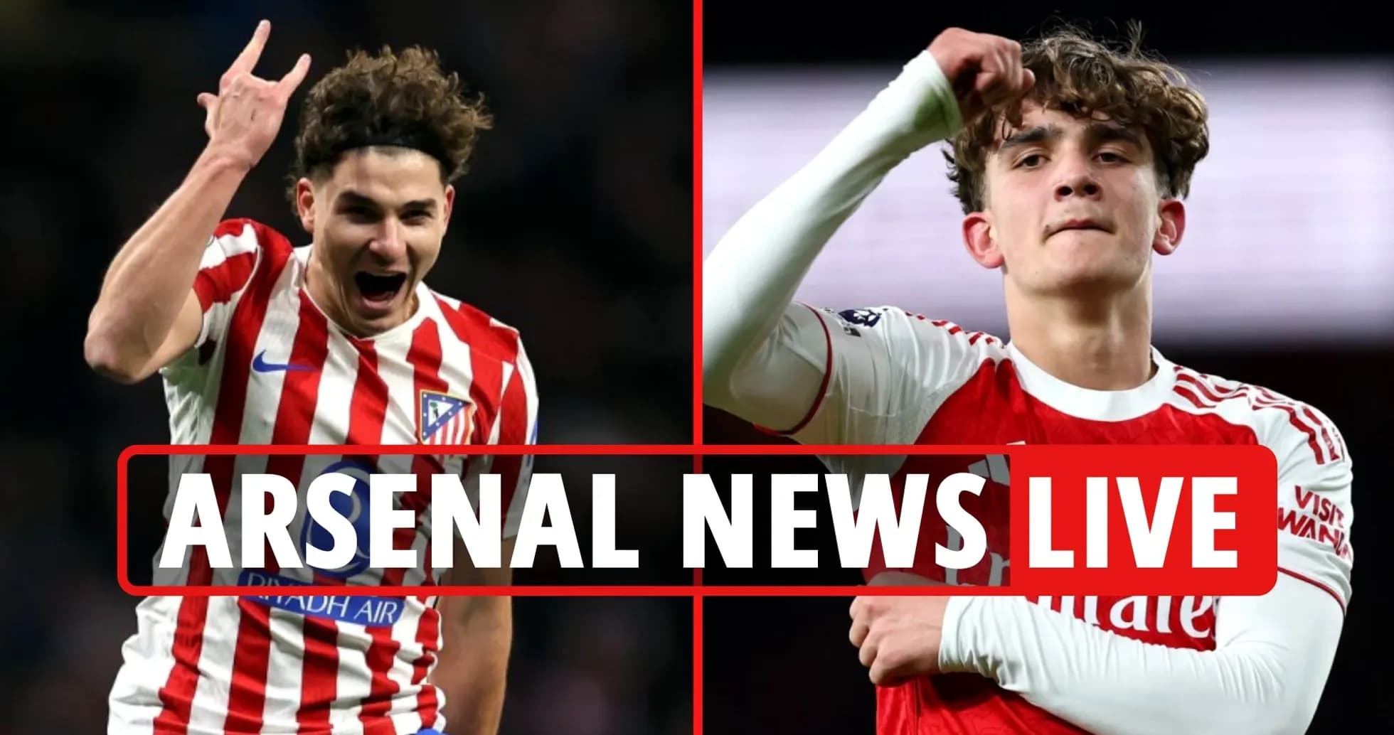 Jugadores de Atlético y Arsenal durante un partido
