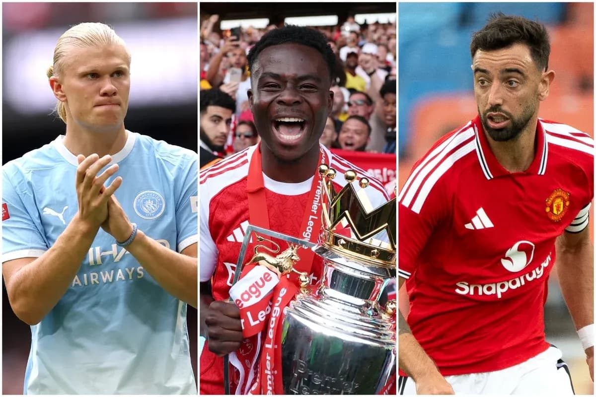 Tres jugadores de fútbol en distintas poses