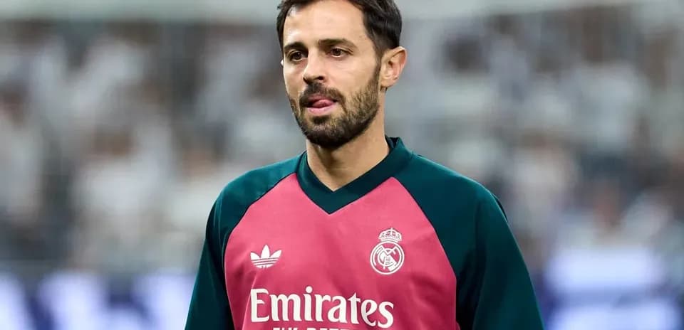 Jugador de Real Madrid en entrenamiento antes del partido