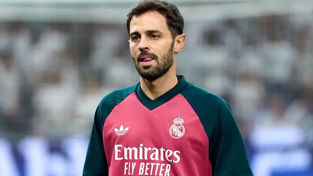 Jugador de Real Madrid en entrenamiento antes del partido