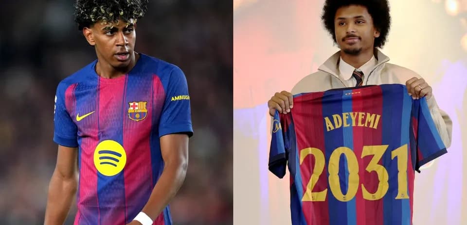 Jugador de Barcelona y presentación de camiseta de Adeyemi