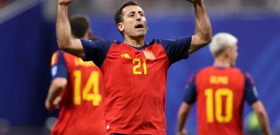 Jugador español celebrando durante un partido
