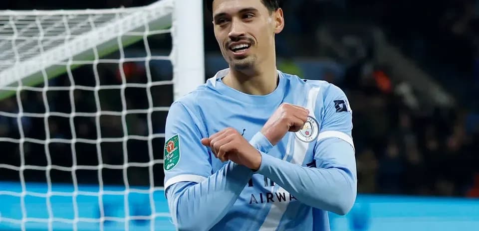 Jugador de Manchester City celebrando un gol