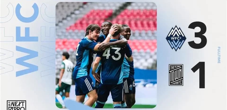 Celebración de los jugadores del Vancouver Whitecaps II