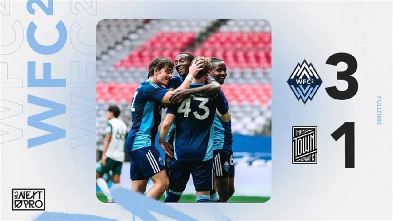 Celebración de los jugadores del Vancouver Whitecaps II