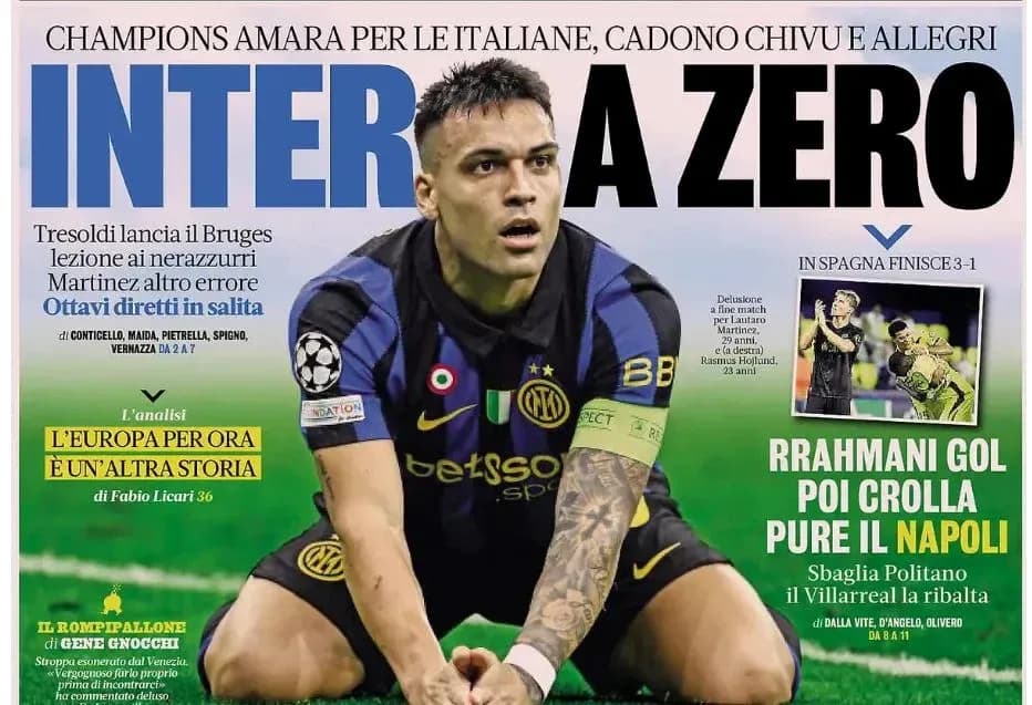 Lautaro Martínez en partido de Champions League