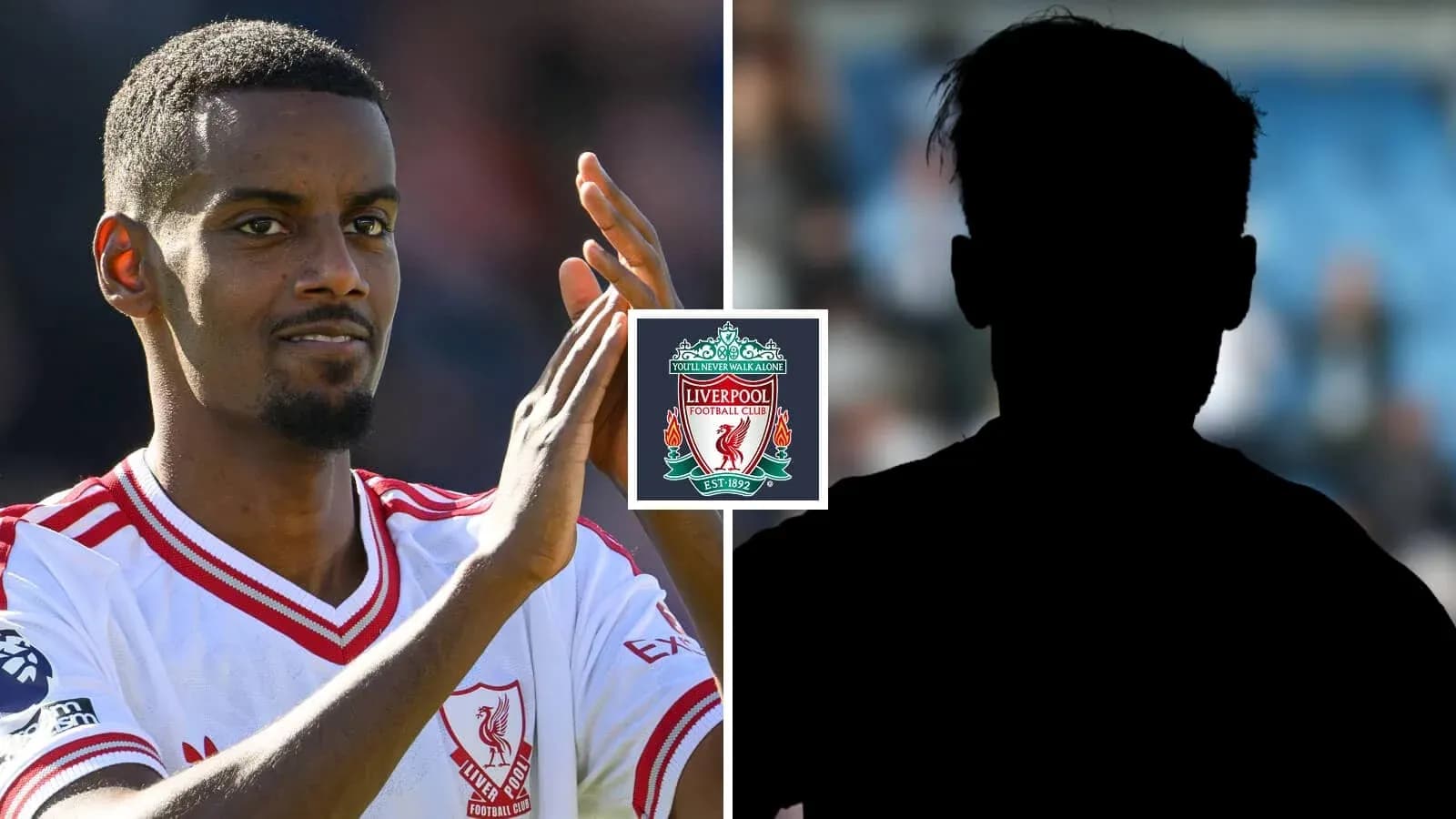 Jugador de Liverpool aplaudiendo con fondo oscuro