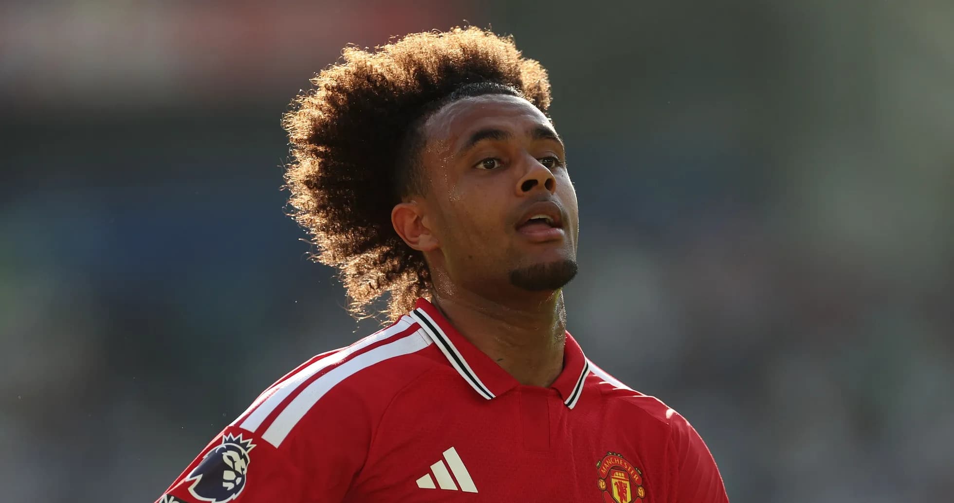 Jugador de Manchester United en acción durante el partido