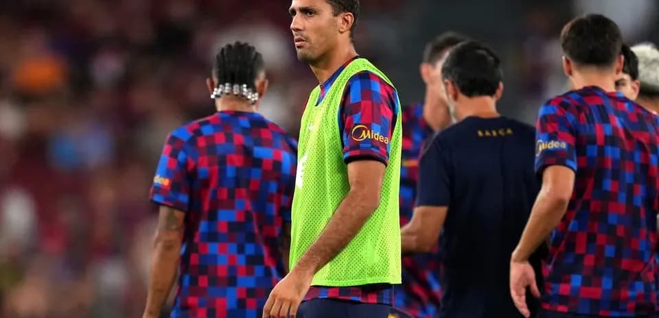 Jugadores del FC Barcelona en la sesión de calentamiento
