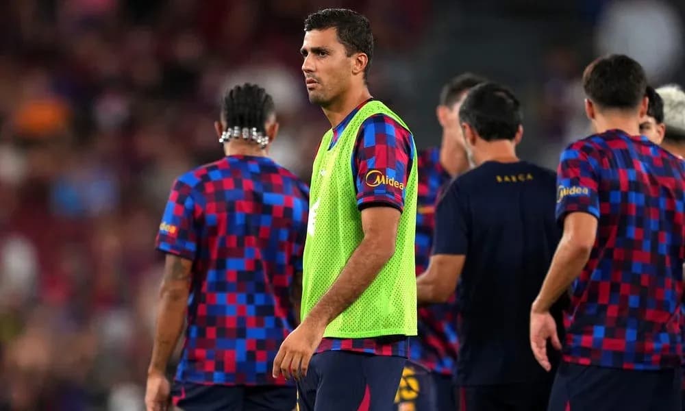 Jugadores del FC Barcelona en la sesión de calentamiento