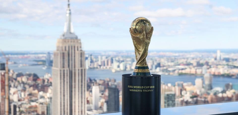 Trofeo de la Copa Mundial de la FIFA en Nueva York