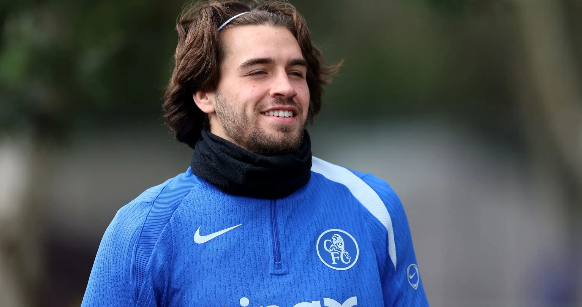 Jugador de Chelsea en sesión de entrenamiento
