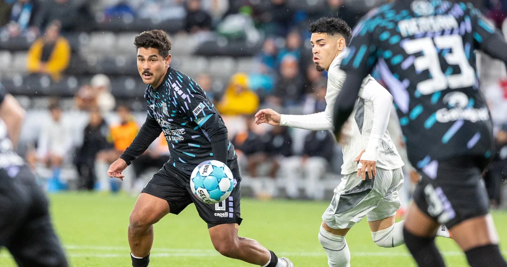 Jugador de Spokane Velocity en acción