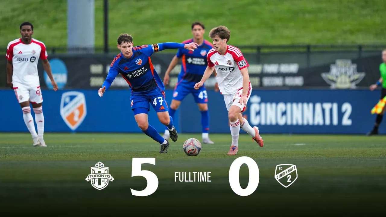 Toronto II venció a FC Cincinnati II 5-0
