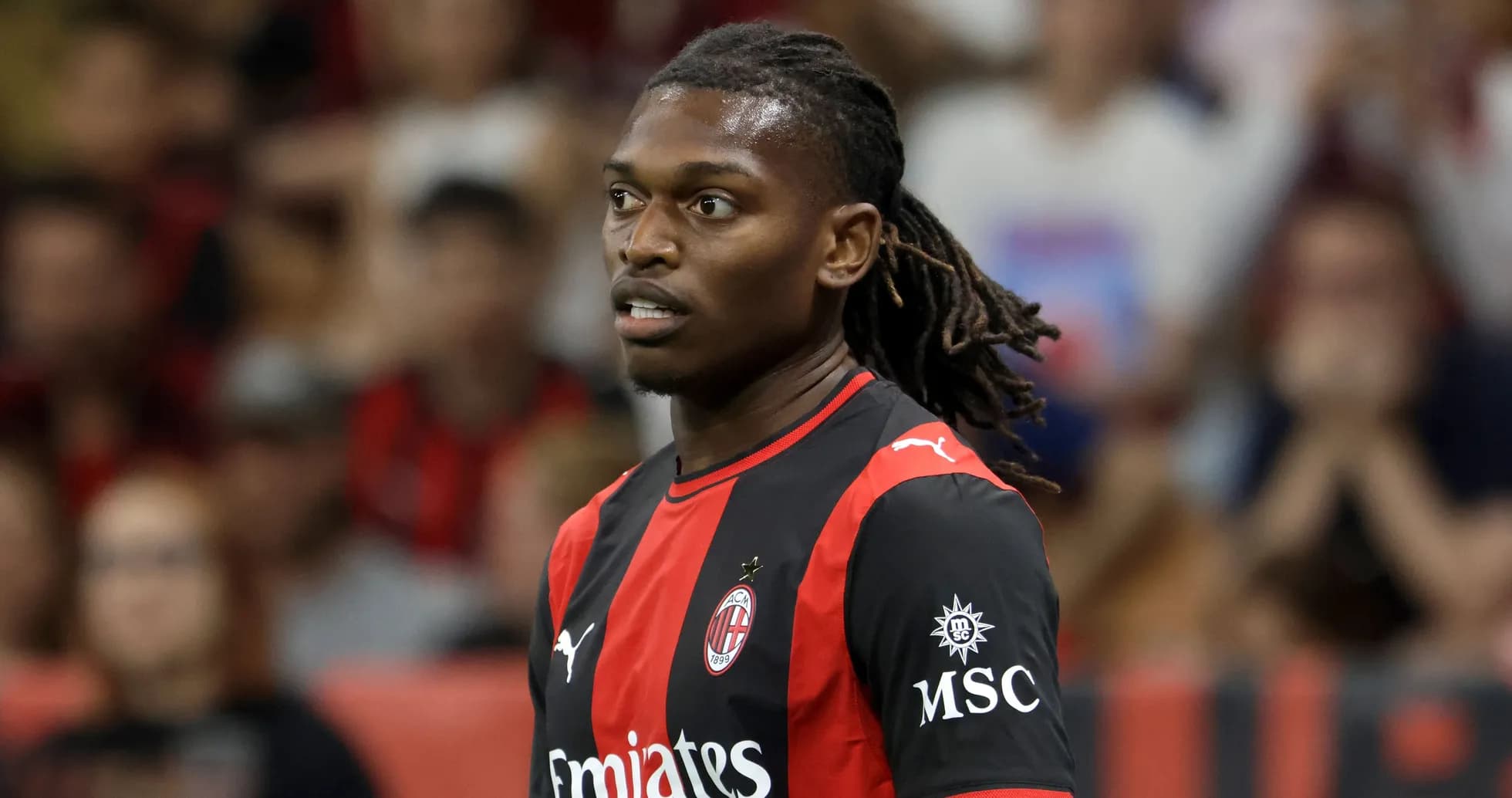 Jugador de AC Milan durante un partido