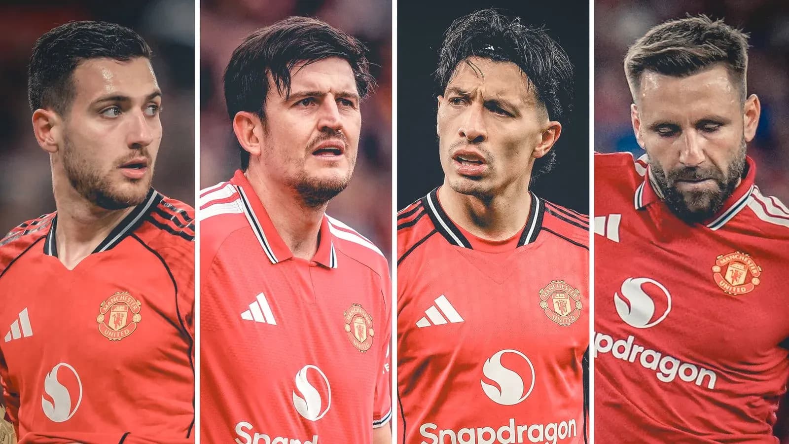Jugadores de Manchester United en partido