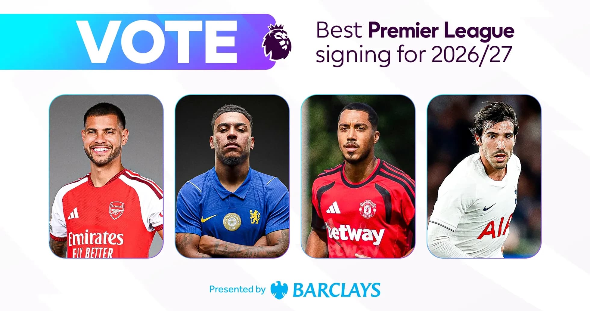 Cuatro jugadores nominados para mejor fichaje de Premier League