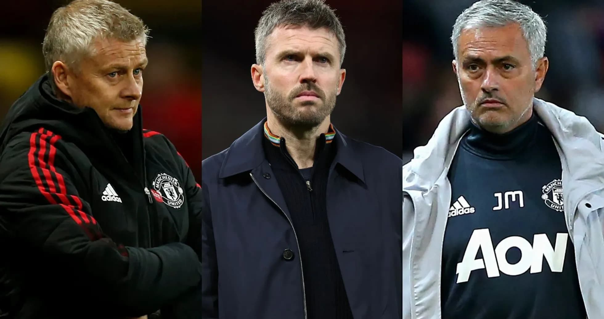Tres entrenadores de Manchester United en diferentes momentos