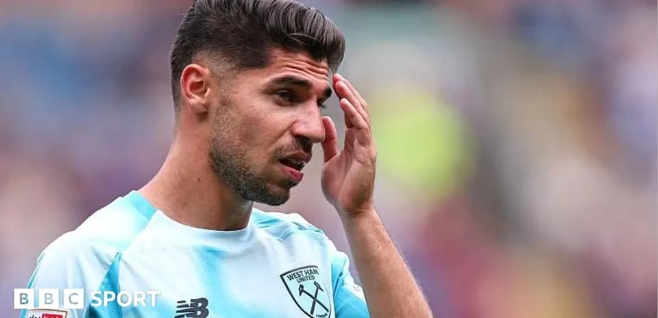 Jugador de West Ham United en el campo
