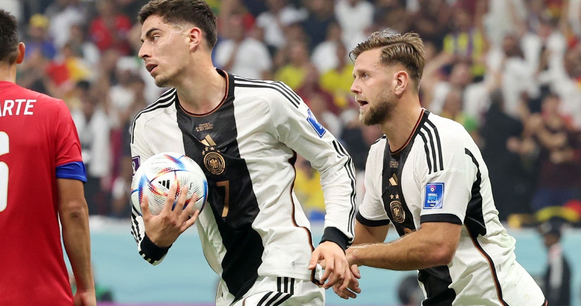 Jugadores de Alemania durante el partido