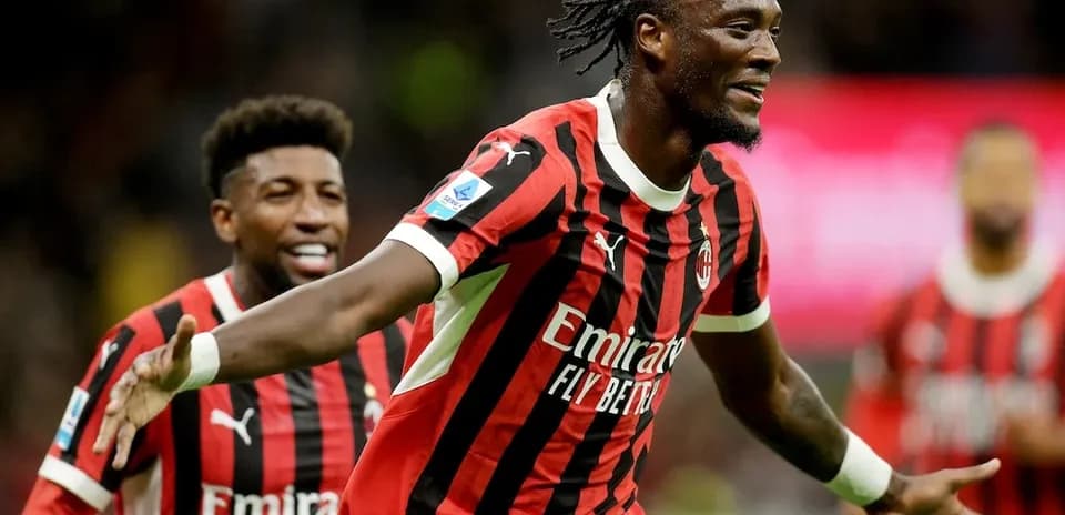 Jugador de AC Milan celebrando un gol