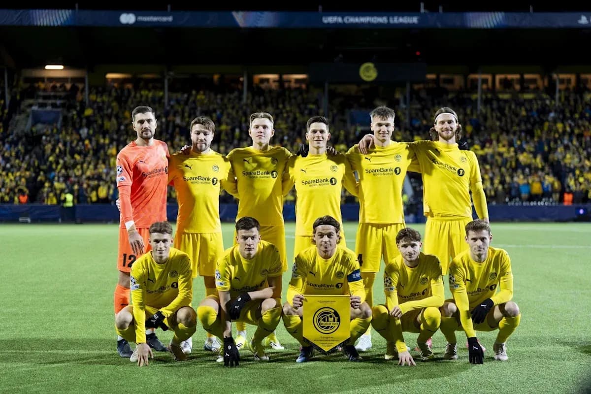 Equipo de Bodo/Glimt en la Champions League