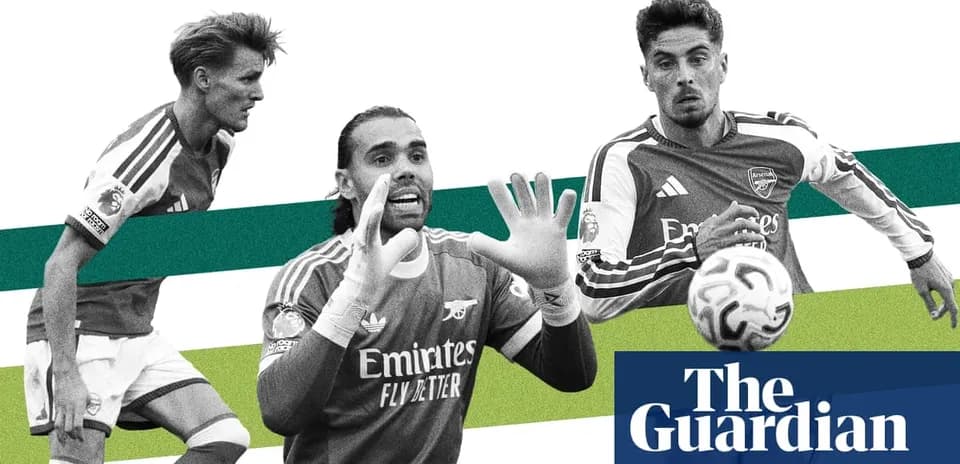 Jugadores de Arsenal en acción durante el partido