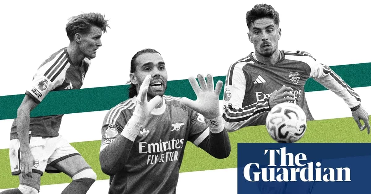 Jugadores de Arsenal en acción durante el partido