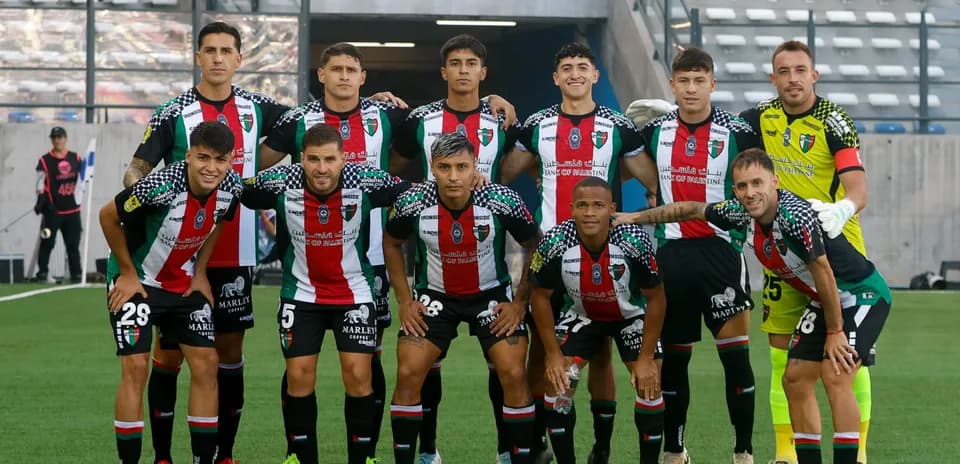 Equipo Palestino posando antes del partido