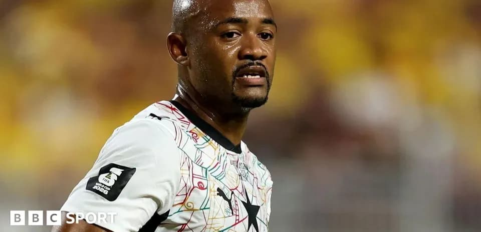 Jugador de Ghana en el campo durante un partido