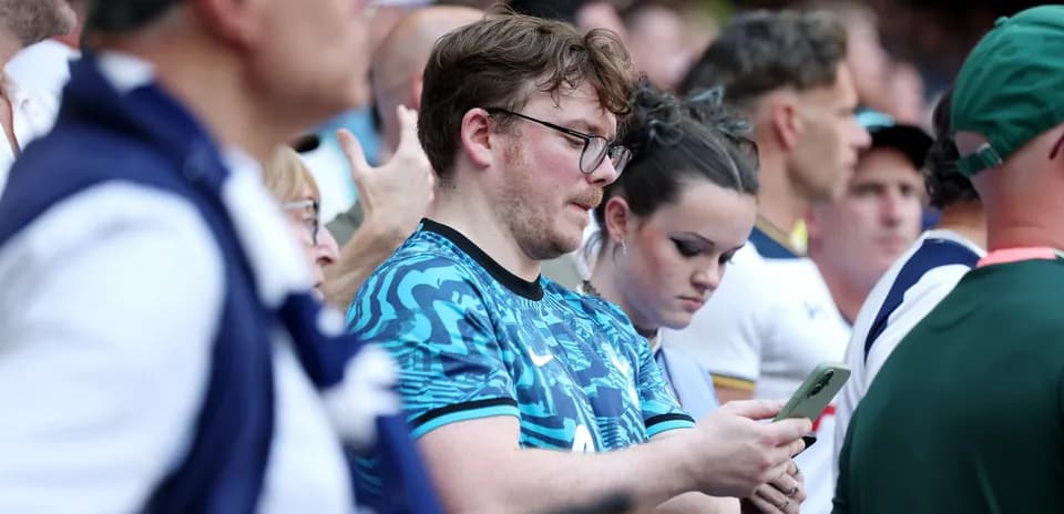 A crowd of fans at a sports event