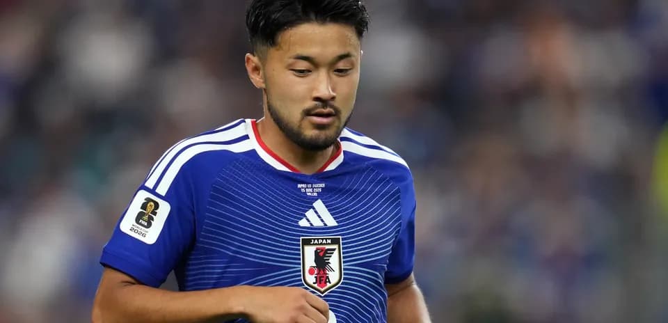 Jugador de Japón durante partido de la Copa Mundial