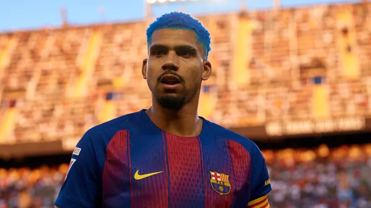 Jugador de Barcelona en el estadio durante el partido