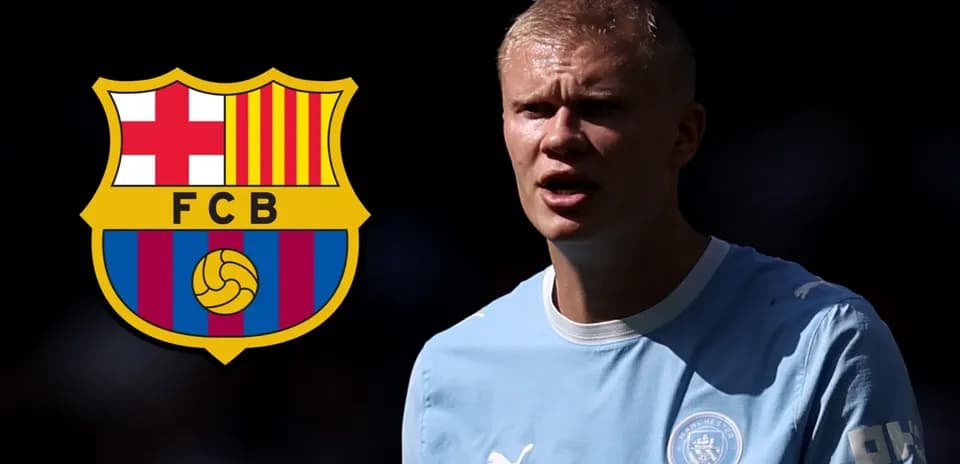 Jugador de fútbol con logo del FC Barcelona