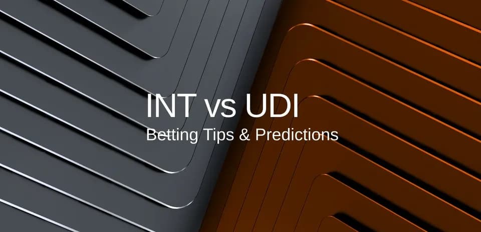 Fondo con texto sobre apuestas INT vs UDI