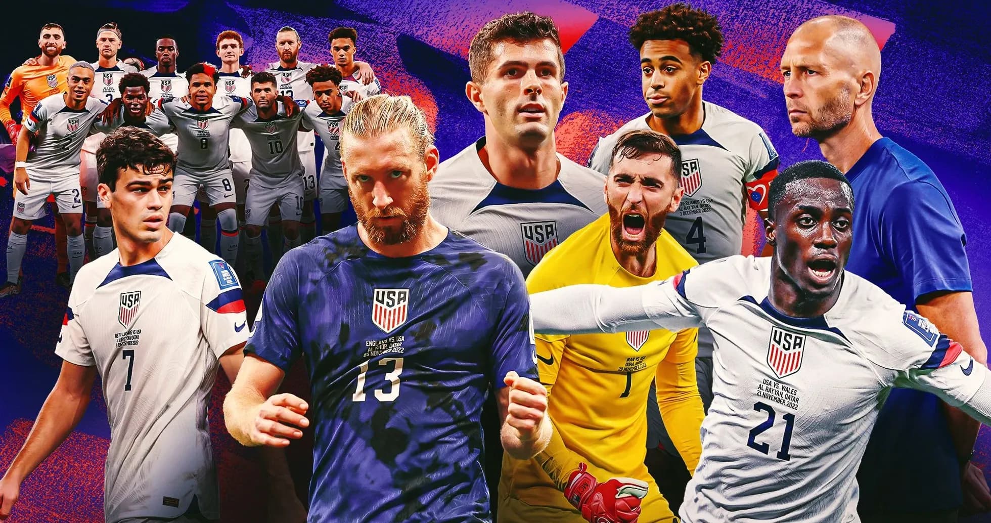 Jugadores de Estados Unidos en la Copa Mundial 2022