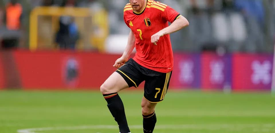Jugador de Bélgica durante un partido de fútbol
