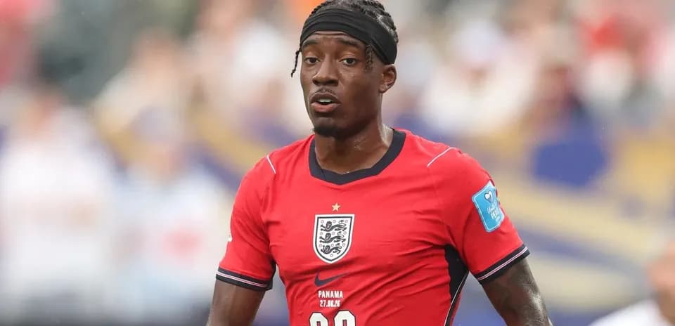 Jugador de Inglaterra en acción durante un partido