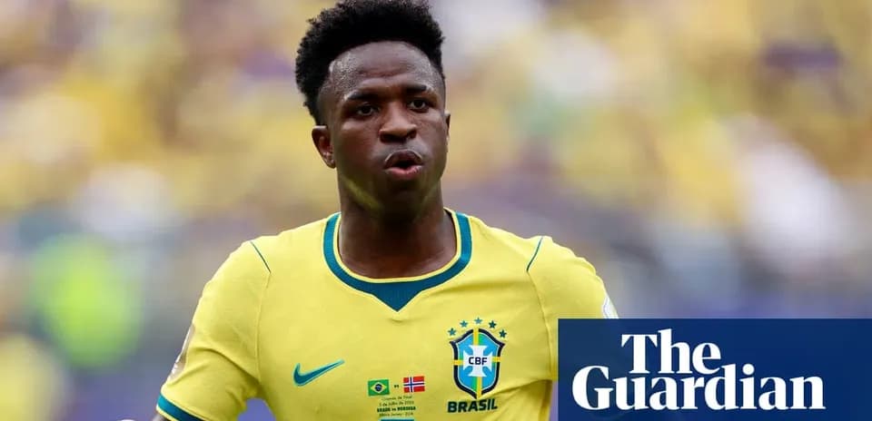 Vinícius Júnior jugando con la selección de Brasil