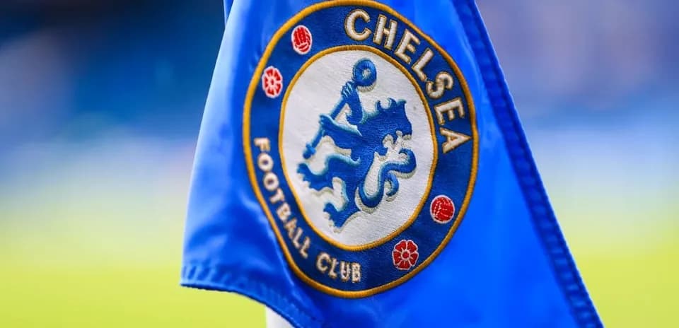 Bandera del Chelsea Football Club en el estadio