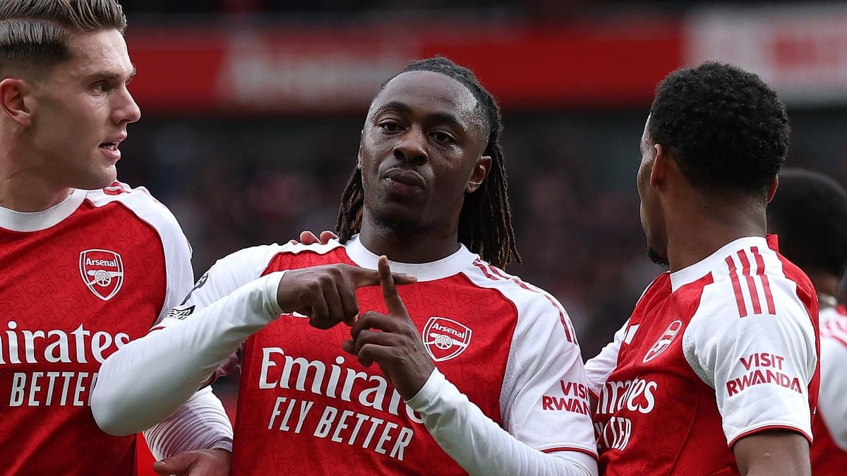 Jugadores del Arsenal celebrando un gol