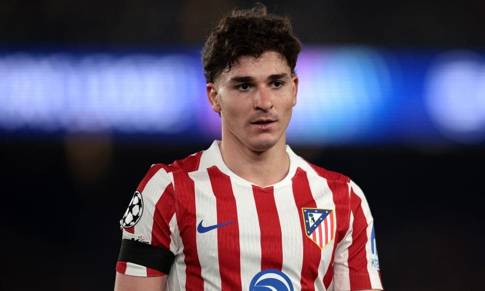 Jugador de Atlético de Madrid en el campo