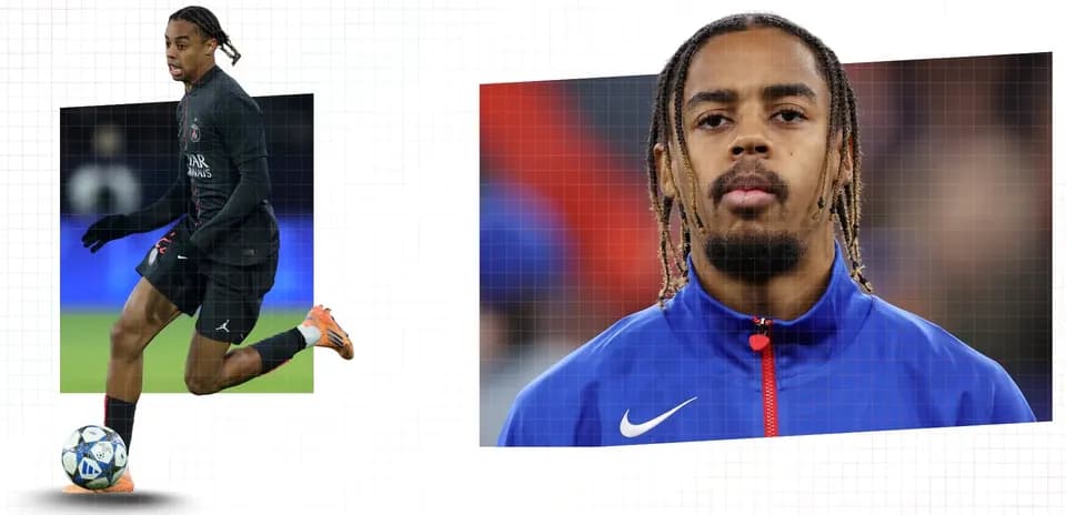 Jugador de PSG corriendo con balón en entrenamiento