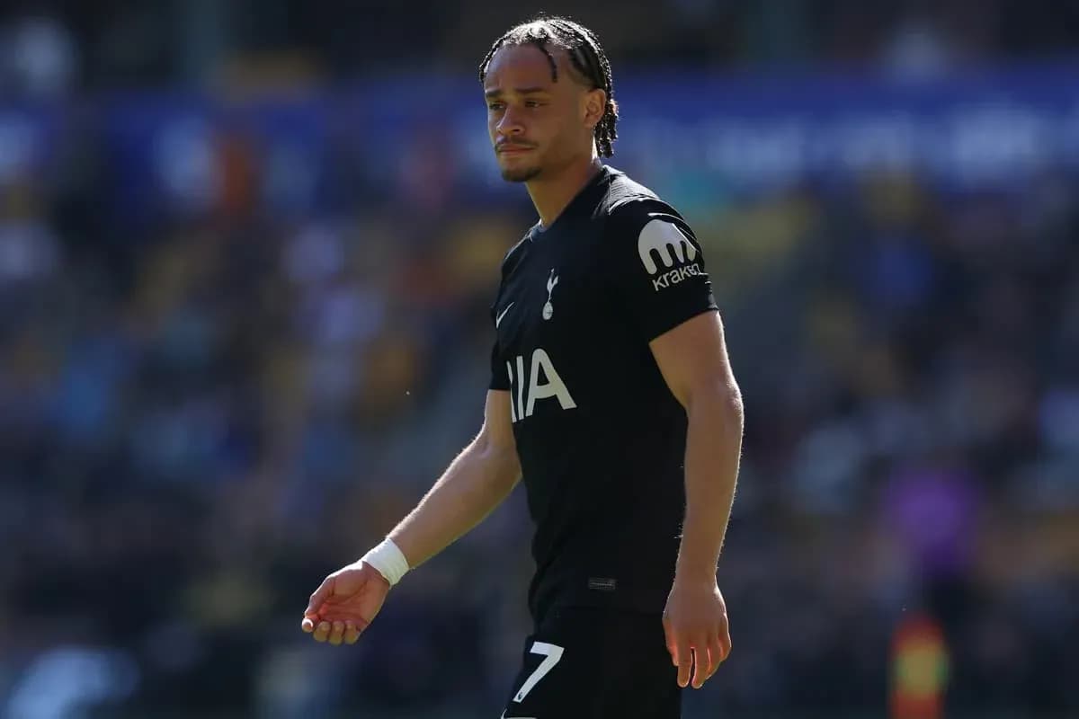 Jugador de Tottenham caminando en el campo
