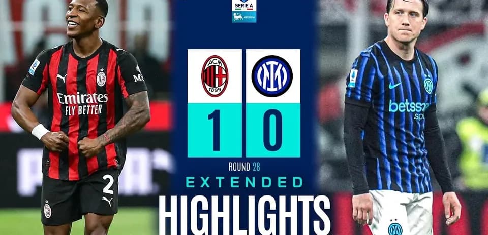 AC Milan derrota a Inter 1-0 en Serie A