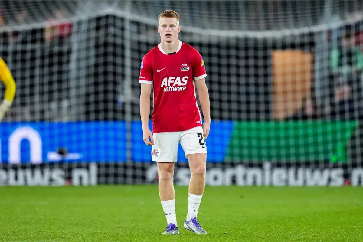 Jugador de AZ Alkmaar en el campo durante partido