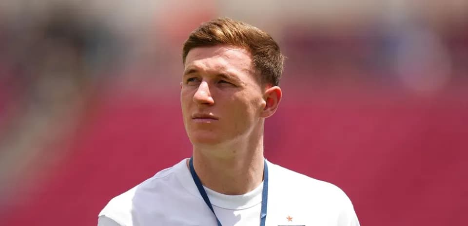 Jugador de Inglaterra en el campo durante el partido