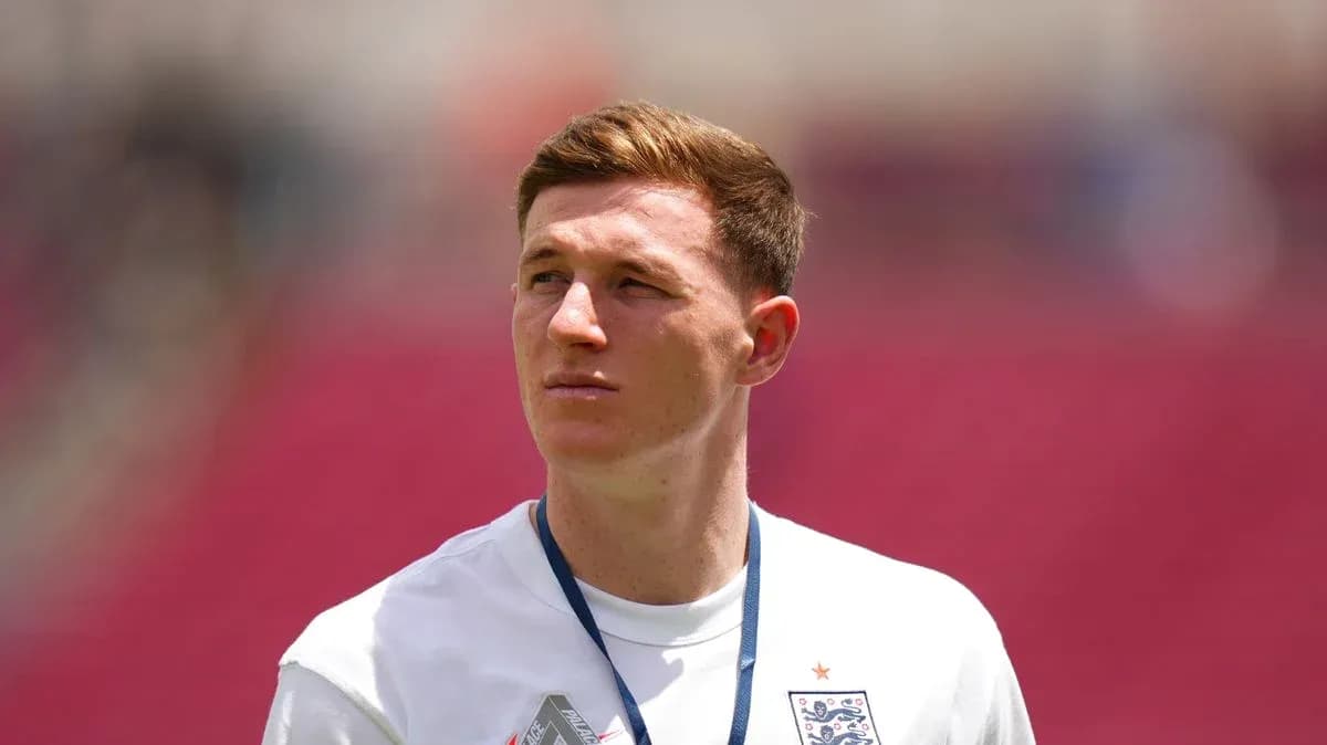 Jugador de Inglaterra en el campo durante el partido